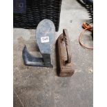 OLD CAST IRON IRON AND SHOE LATHE