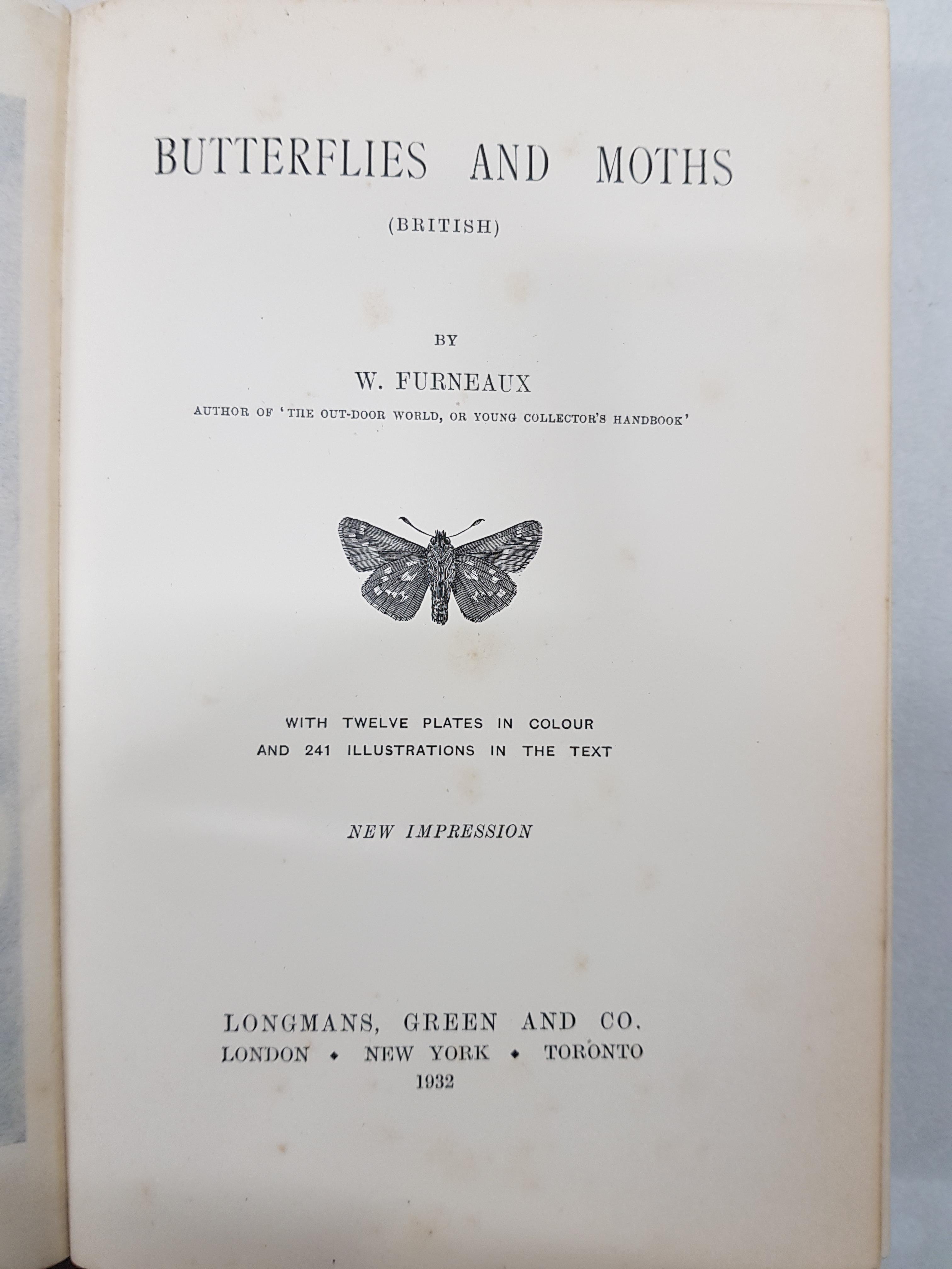 OLD BOOK - BRITISH BUTTERFLIES AND MOTHS - Image 2 of 2