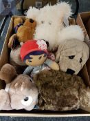 BOX OF SOFT TOYS