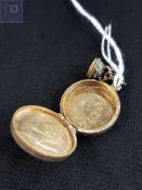 GEORGE IV COIN LOCKET AND ANTIQUE FOB