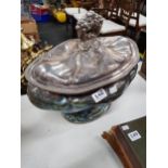 LARGE SILVER PLATED TUREEN/SERVER