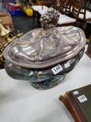 LARGE SILVER PLATED TUREEN/SERVER