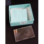 GENUINE SILVER TIFFANY & CO CARD CASE WITH BOX AND COVER