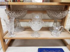 SHELF LOT OF CRYSTAL TO INCLUDE WATERFORD