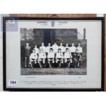 OLD FRAMED CAMPBELL COLLEGE PHOTO OF HOCKEY TEAM 1974-75