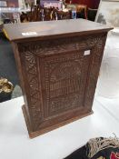 OLD CARVED SMOKERS CABINET