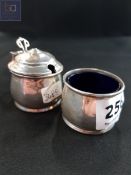 SILVER MUSTARD AND PEPPER POT