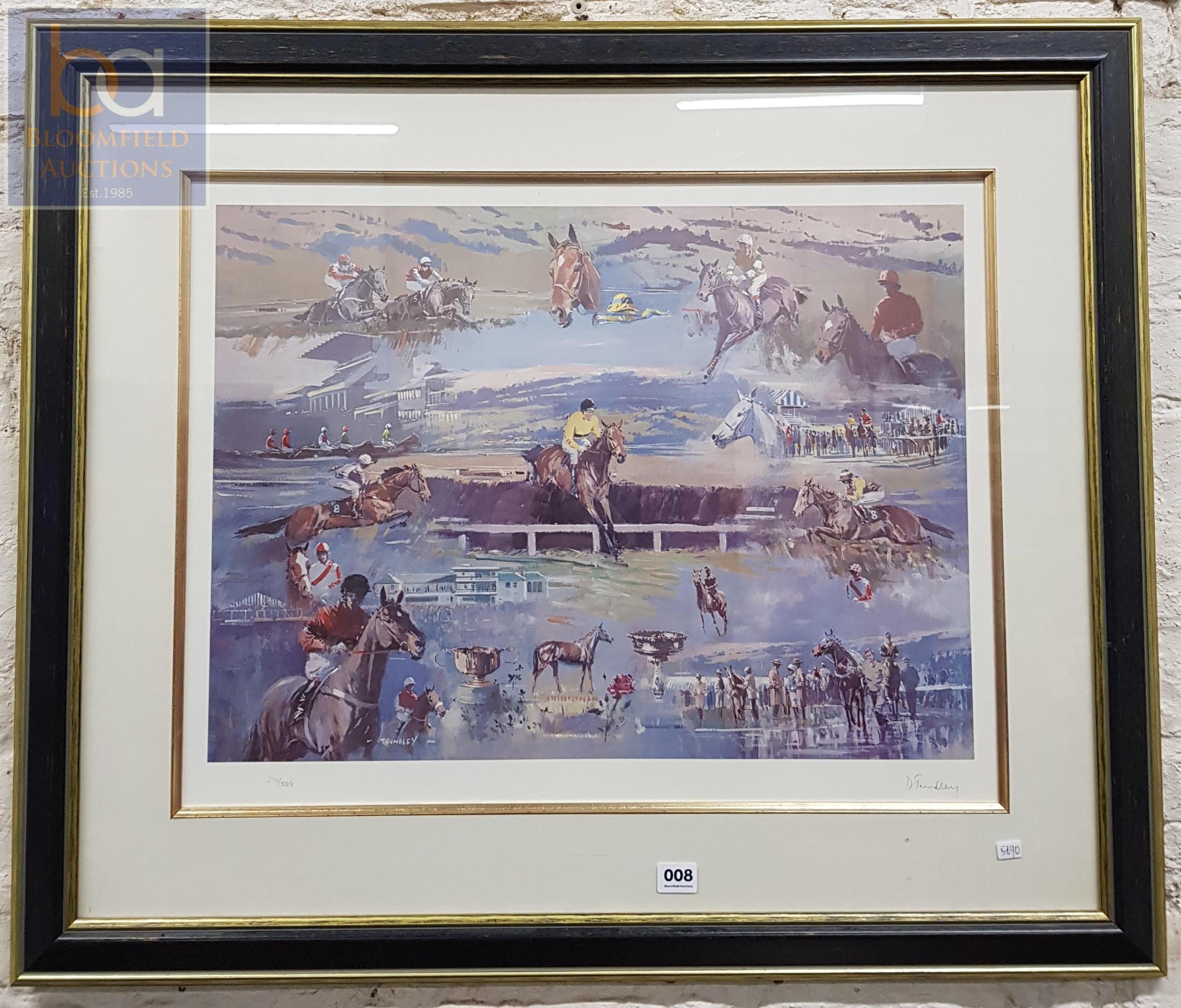 HORSE RACING PRINT