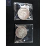 2 IRISH 1966 SHILLING COINS