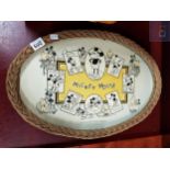 GENUINE 1930'S MICKEY MOUSE TRAY HAND MADE BY A BLIND WORLD WAR 1 SOLDIER AT ST. DUNSTAN'S