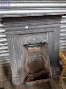 2 VICTORIAN CAST IRON FIREPLACES