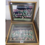 PAIR OF GLENTORAN FOOTBALL CLUB CUP WINNING PHOTOGRAPHS