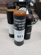 3 RUBBER BATON ROUNDS