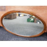 OAK OVAL MIRROR