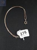 SILVER NECKLACE STAR OF DAVID