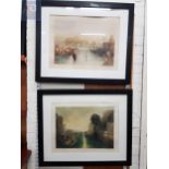 7 REFRAMED VICTORIAN PRINTS