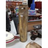 LARGE BRASS MILITARY SHELL