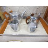 VINTAGE PIQUOT TEA SET AND TRAY