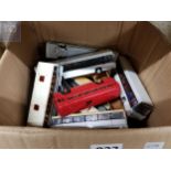 BOX OF BUILT AND PART BUILT MODEL BUSES