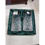 PAIR OF TYRONE CRYSTAL GLASSES