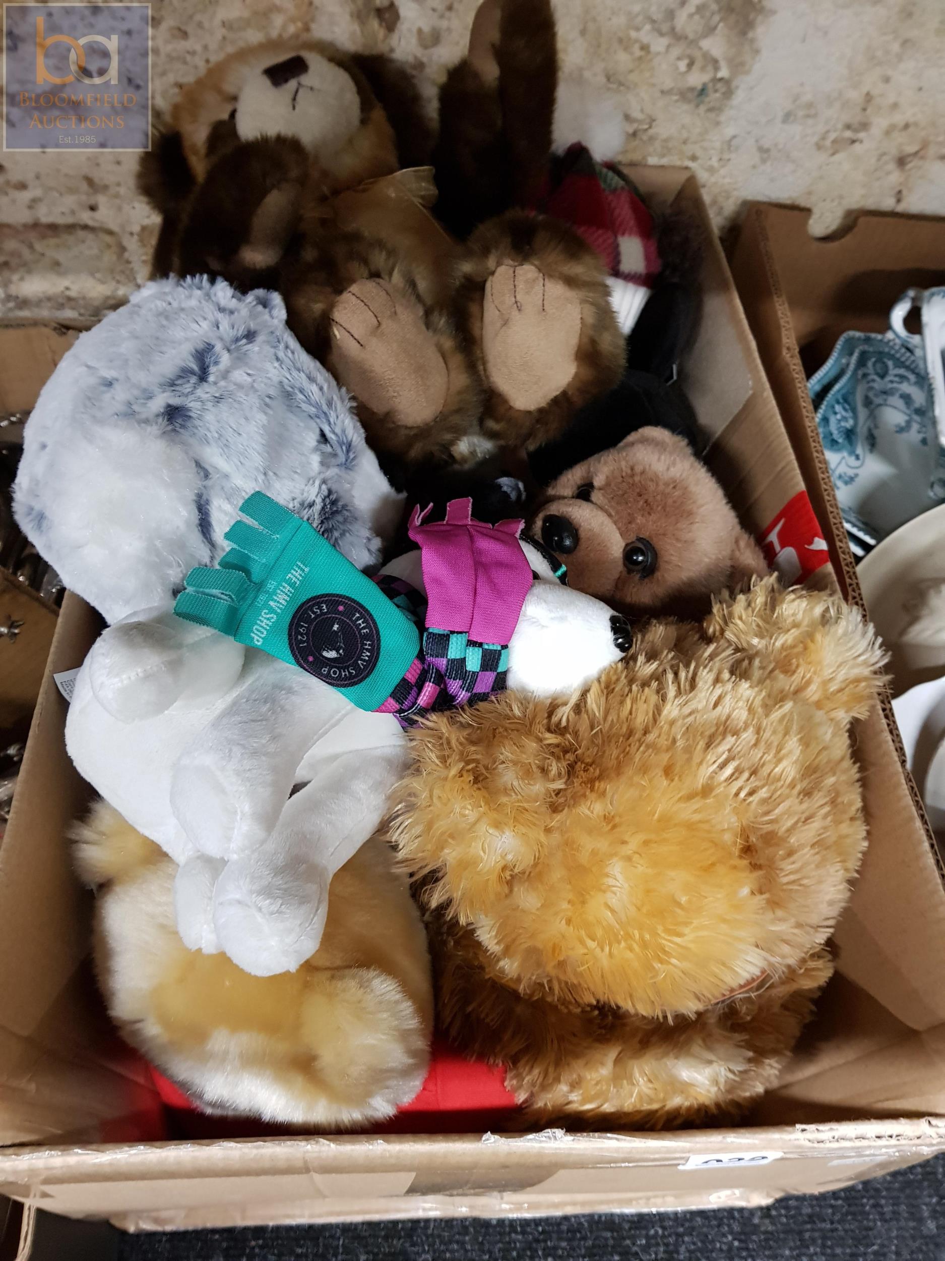 BOX OF SOFT TOYS