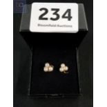 PAIR OF 9 CARAT AND PEARL EARRINGS