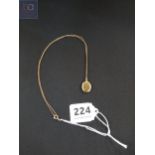 GOLD LOCKET AND CHAIN