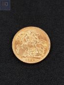 1906 GOLD SOVEREIGN 8G