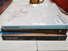 4 BOOKS ON REMBRANDTS WORK