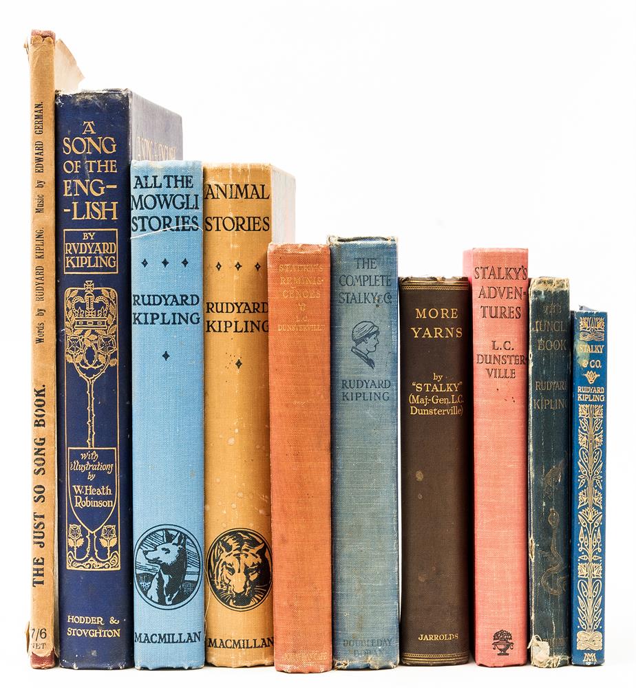 Ɵ KIPLING, Rudyard and other Authors. Ten Works: First and later...