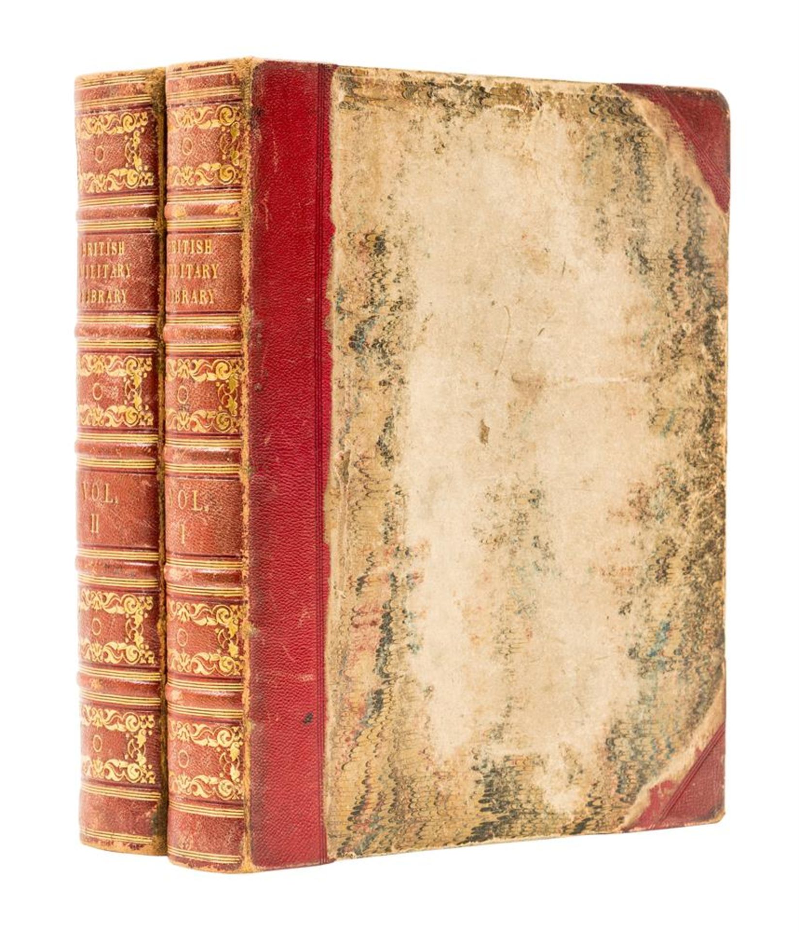 Ɵ Military.- PHILIPS, R. The British Military Library. 2 vol. 1804-1801.