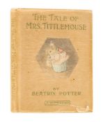 Ɵ POTTER, Beatrix. The Tale of Mrs. Tittlemouse in dustjacket, (1910 but later).