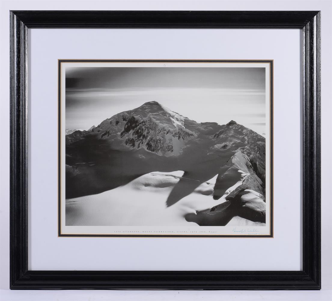 λ Photograph.- BRADFORD WASHBURN. (1910-2007). Late Afternoon, Mount Fairweather, SIGNED.1979.