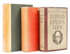 Ɵ KIPLING, R. Rudyard Kipling's Verse Inclusive Edition. SIGNED. 1919. (3)