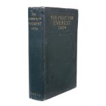 Ɵ Mountaineering.- NORTON, E.F. The Fight for Everest. SIGNED. First Edition.1925.