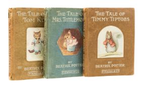 Ɵ POTTER, Beatrix. (1866-1943). Three Works: First Editions, 1907, 1910, 1911.