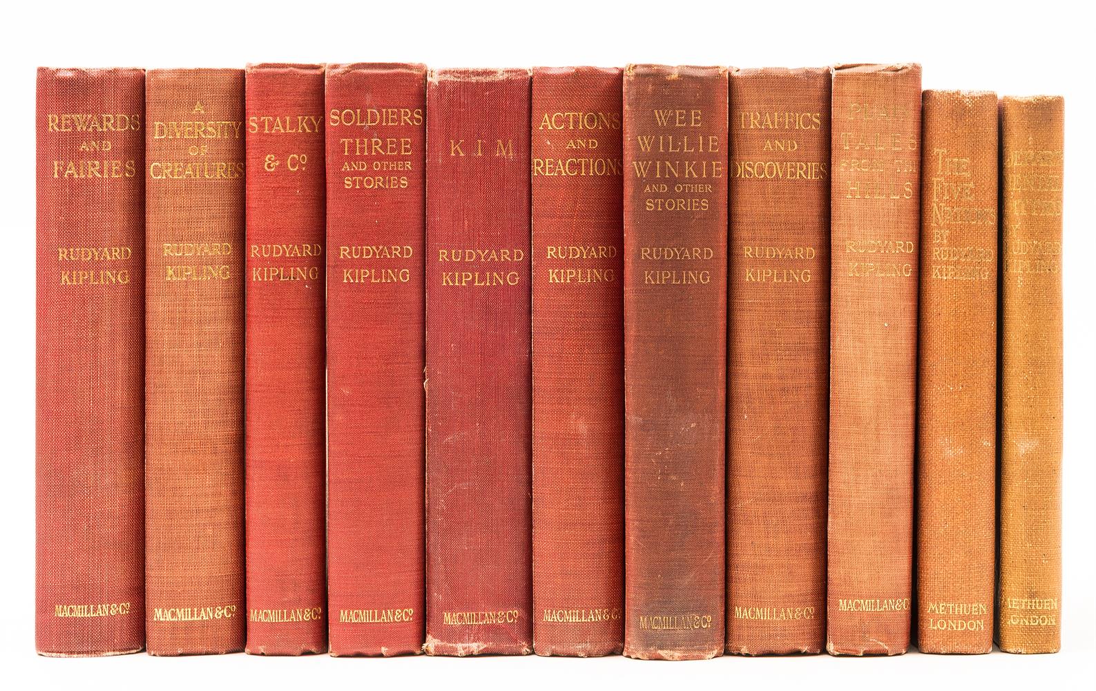 Ɵ KIPLING, Rudyard. (1865-1936). Eleven Works: First and later Editions. 1899-1917