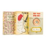Ɵ FLEMING, Ian. (1908-1964). Three Works. First Editions. 1956-1963.