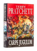 Ɵ PRATCHETT, Terry. Carpe Jugulum. Author's Presentation copy. First Edition. 1988.