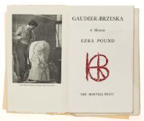 Ɵ The Marvell Press.- POUND, Ezra. Gaudier-Brzeska, A Memoir. Unbound Proof copies.1960. (2)