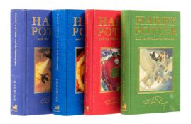 Ɵ ROWLING, J.K.  [Four First Deluxe Edition Harry Potter Novels]. Bloomsbury, 1999-2005.