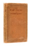 Ɵ SASSOON, Siegfried. (1886 - 1967). The War Poems of Siegfried Sassoon. First Edition. 1919.