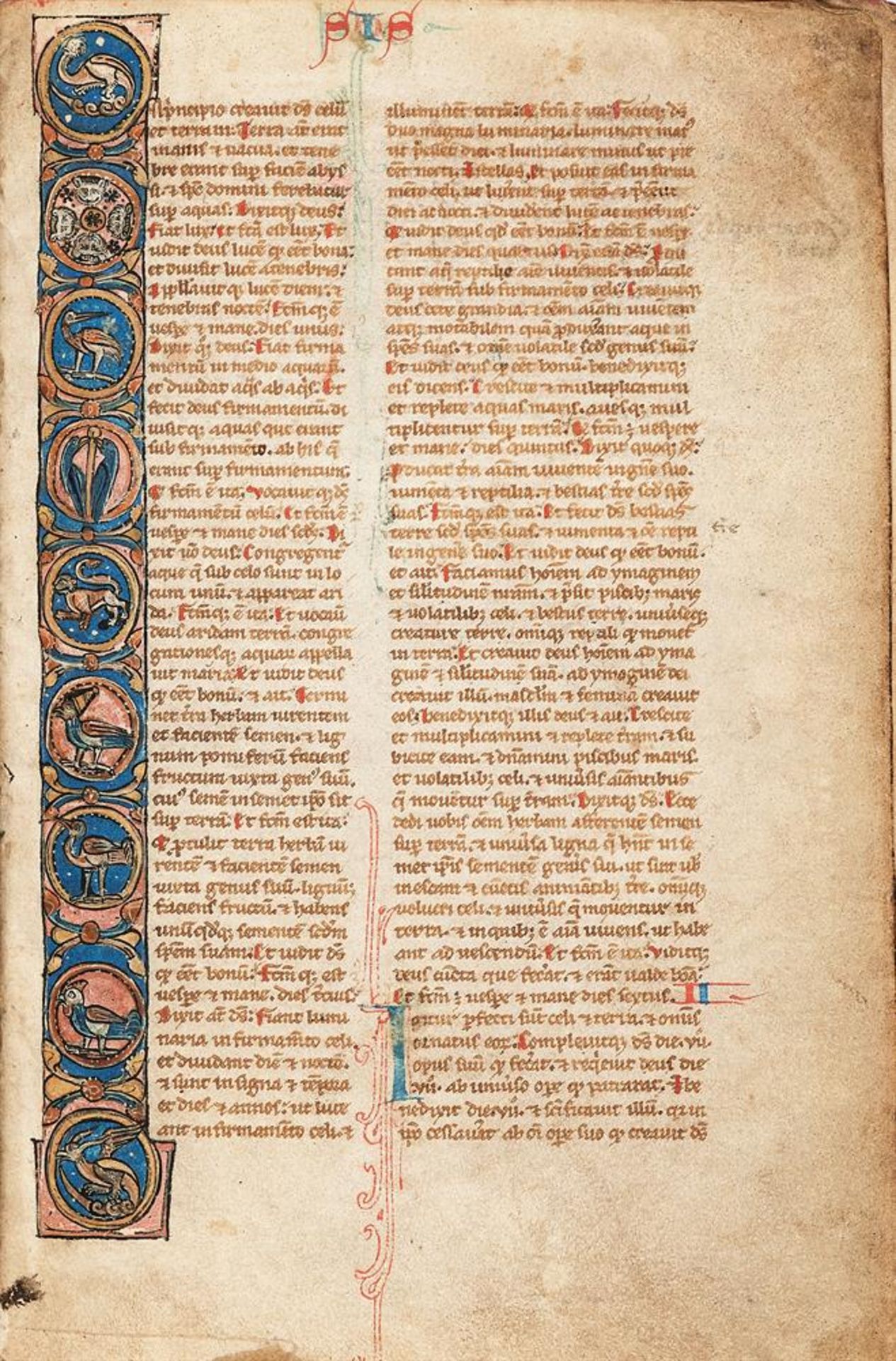 Ɵ The Bishop Carr Bible, in Latin, decorated manuscript on parchment