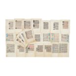 ‡ Large collection of leaves from Books of Hours