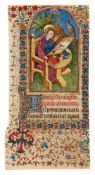 Leaf from a lavishly illuminated Book of Hours