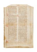 Leaf from a gargantuan 'Atlantic' Bible