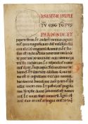 Two leaves from a Gospel Lectionary