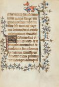 Ɵ Book of Hours, in Latin and French, illuminated manuscript on parchment