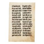 ‡ Leaf from the Ordinary of a Missal, in Latin, manuscript on parchment