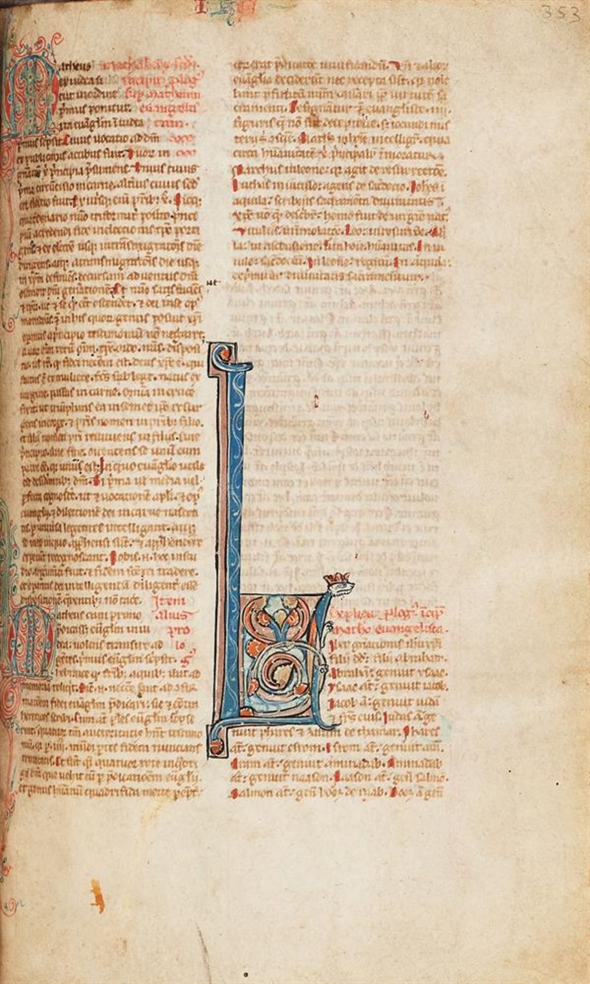 Ɵ The Bishop Carr Bible, in Latin, decorated manuscript on parchment - Image 10 of 10